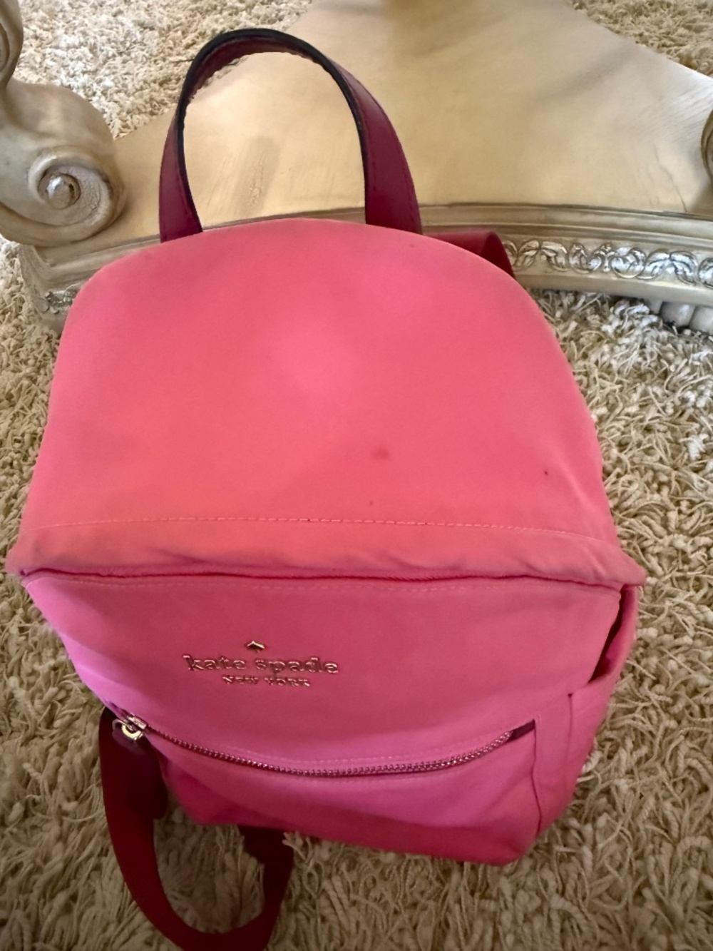 Kate Spade New York Chelsea Medium Nylon Backpack Pink - Picture 4 of 12